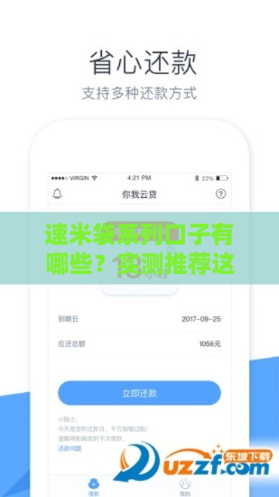 速米袋系列口子有哪些？实测推荐这几个靠谱平台！