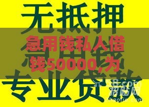 急用钱私人借钱50000,为您介绍5款春节黑户下款口子