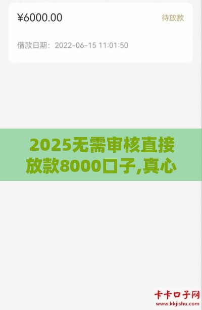 2025无需审核直接放款8000口子,真心推荐5个风险高黑户下款口子