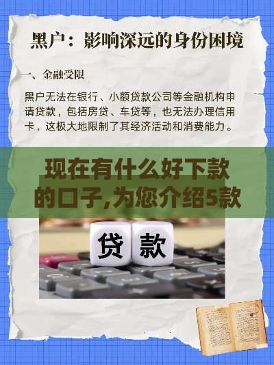 现在有什么好下款的口子,为您介绍5款即墨黑户贷款口子