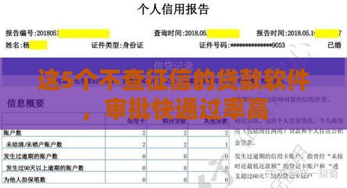 这5个不查征信的贷款软件，审批快通过率高