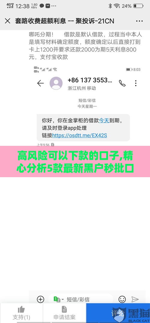 高风险可以下款的口子,精心分析5款最新黑户秒批口子