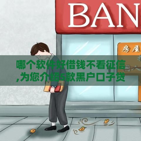 哪个软件好借钱不看征信,为您介绍5款黑户口子贷款大全