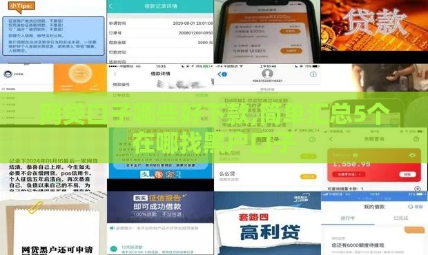 网贷口子哪些好下款,简单汇总5个在哪找黑户口子