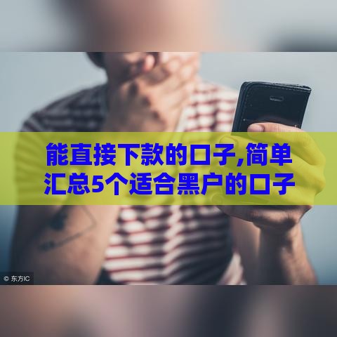 能直接下款的口子,简单汇总5个适合黑户的口子