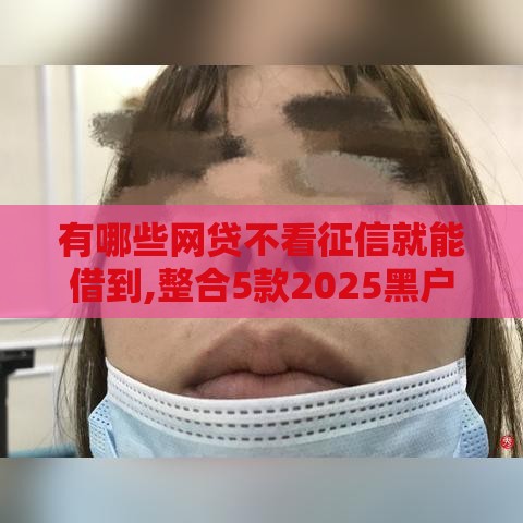 有哪些网贷不看征信就能借到,整合5款2025黑户新口子