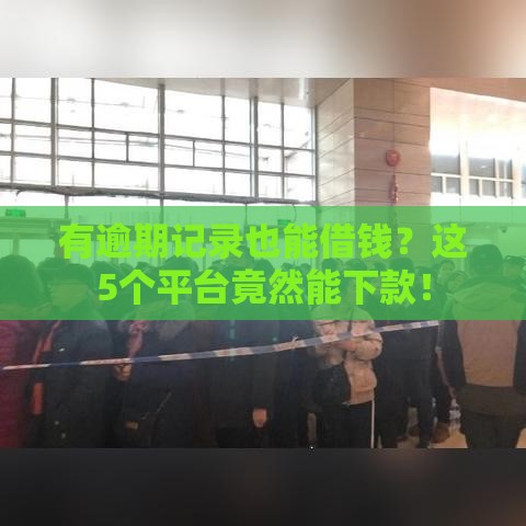 有逾期记录也能借钱？这5个平台竟然能下款！