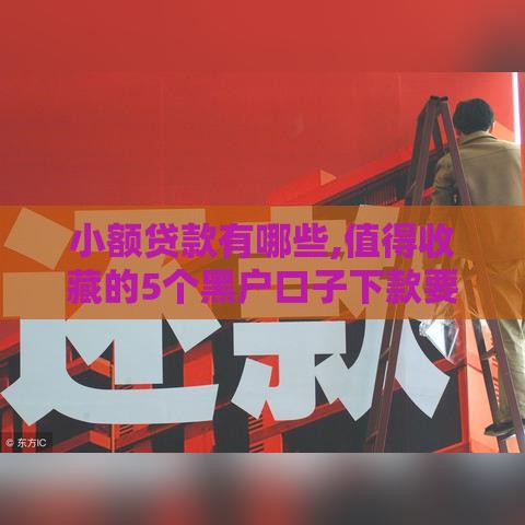 小额贷款有哪些,值得收藏的5个黑户口子下款要多久