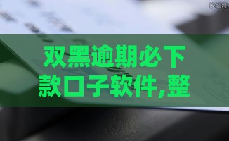 双黑逾期必下款口子软件,整合5款黑户保证过的口子