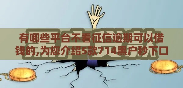 有哪些平台不看征信逾期可以借钱的,为您介绍5款714黑户秒下口子