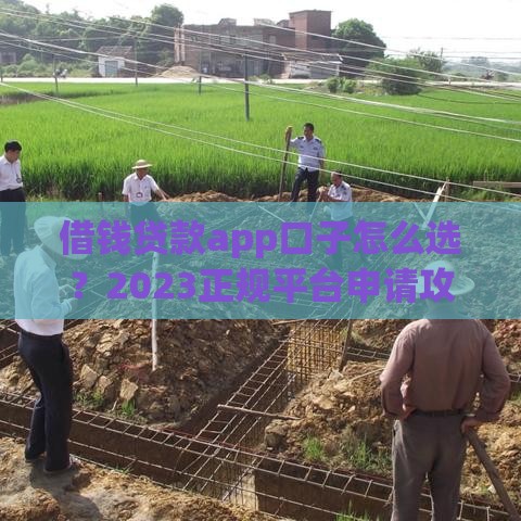 借钱贷款app口子怎么选？2023正规平台申请攻略看这里