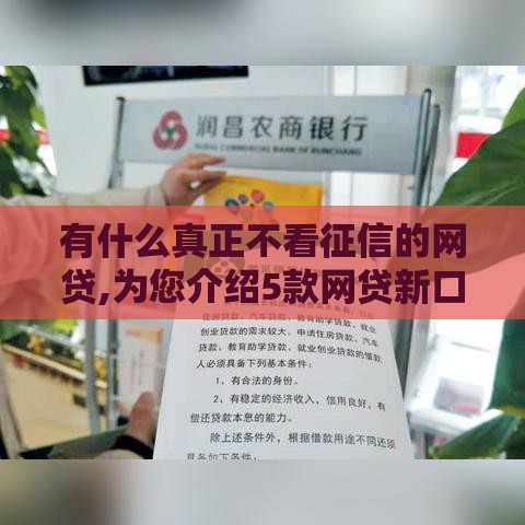 有什么真正不看征信的网贷,为您介绍5款网贷新口子黑户了