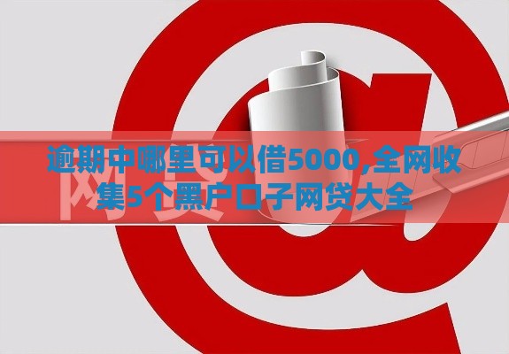 逾期中哪里可以借5000,全网收集5个黑户口子网贷大全