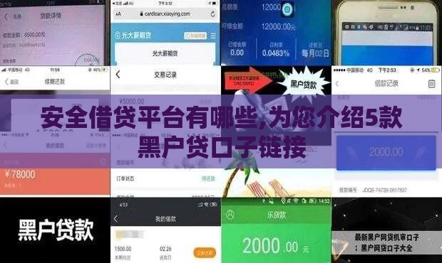 安全借贷平台有哪些,为您介绍5款黑户贷口子链接