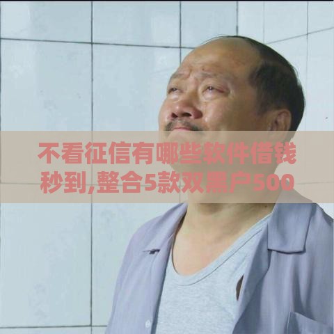 不看征信有哪些软件借钱秒到,整合5款双黑户500口子
