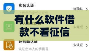 有什么软件借款不看征信,简单汇总5个黑户也能借的口子