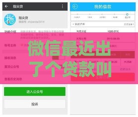 微信最近出了个贷款叫什么,整合5款资料简单的黑户口子