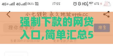 强制下款的网贷入口,简单汇总5个黑户出款的口子