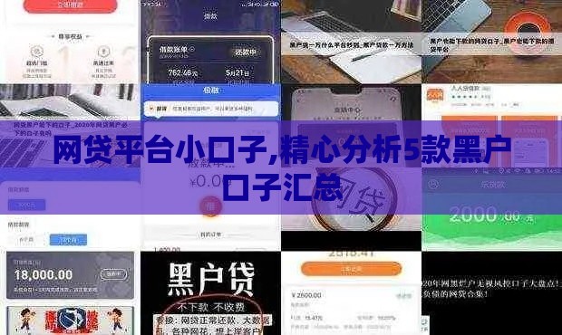 网贷平台小口子,精心分析5款黑户口子汇总