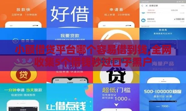 小额借贷平台哪个容易借到钱,全网收集5个借钱秒过口子黑户