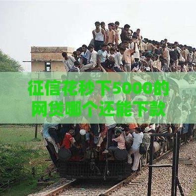 征信花秒下5000的网贷哪个还能下款,隆重介绍5个好下款的黑户新口子