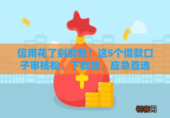 信用花了别发愁！这5个借款口子审核松、下款快，应急首选