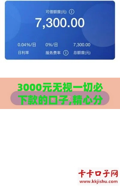 3000元无视一切必下款的口子,精心分析5款黑户夜间下款的口子