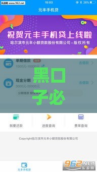 黑口子必下款app2023,全网收集5个黑户口子代理公众号