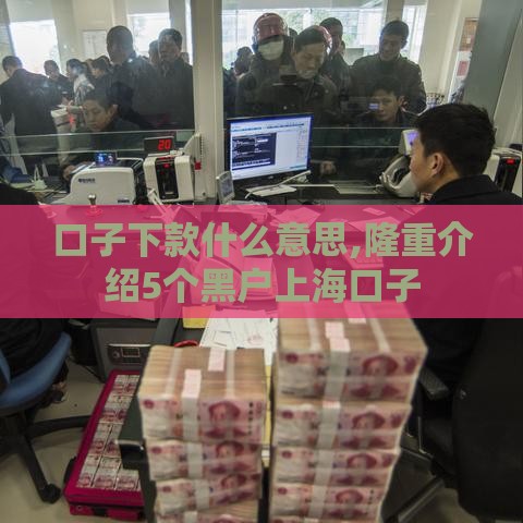 口子下款什么意思,隆重介绍5个黑户上海口子