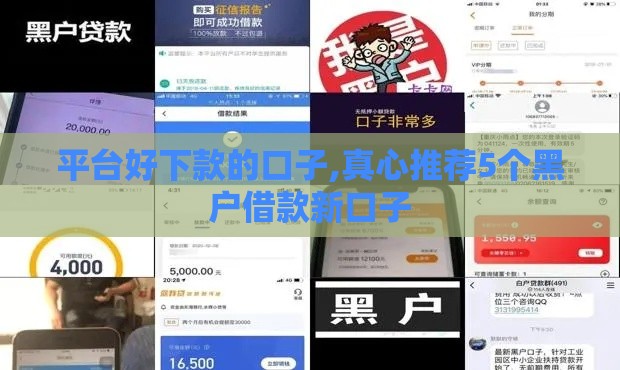 平台好下款的口子,真心推荐5个黑户借款新口子