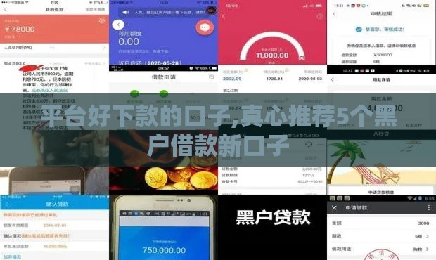 平台好下款的口子,真心推荐5个黑户借款新口子