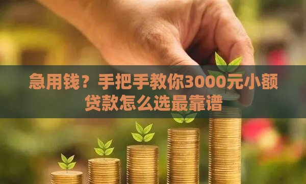 急用钱？手把手教你3000元小额贷款怎么选最靠谱