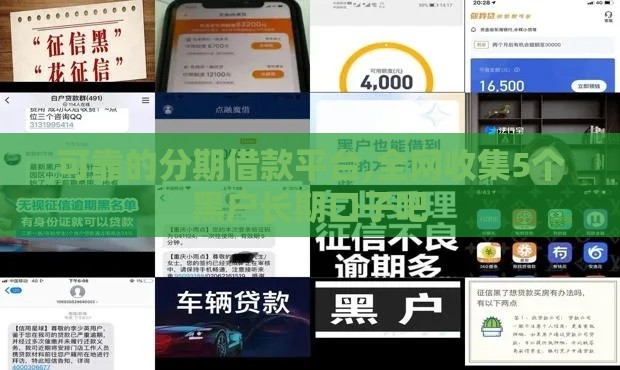 可靠的分期借款平台,全网收集5个黑户长期口子吧