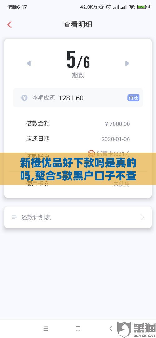 新橙优品好下款吗是真的吗,整合5款黑户口子不查征信