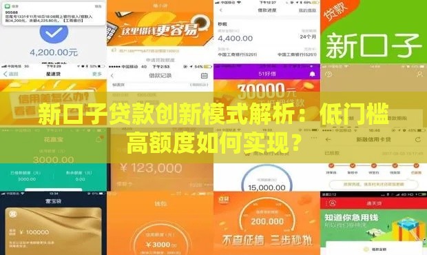 新口子贷款创新模式解析：低门槛高额度如何实现？
