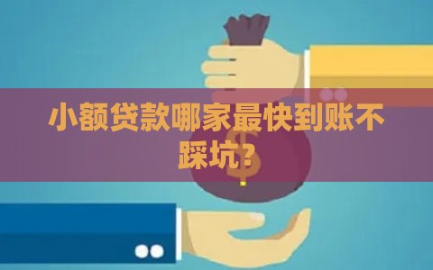 小额贷款哪家最快到账不踩坑？