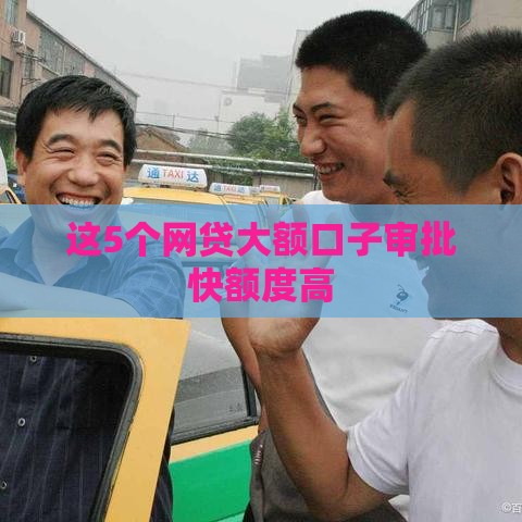 这5个网贷大额口子审批快额度高