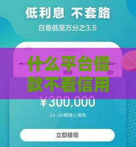 什么平台借款不看信用,简单汇总5个黑户贷款口子郑州