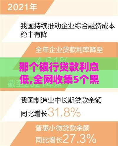 那个银行贷款利息低,全网收集5个黑户包装袋口子