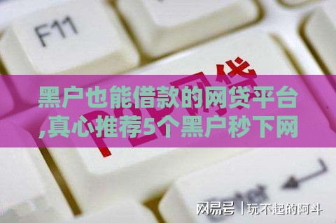 黑户也能借款的网贷平台,真心推荐5个黑户秒下网贷口子