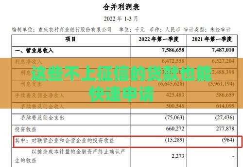 这些不上征信的贷款也能快速申请