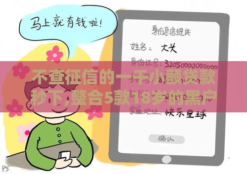 不查征信的一千小额贷款秒下,整合5款18岁的黑户口子