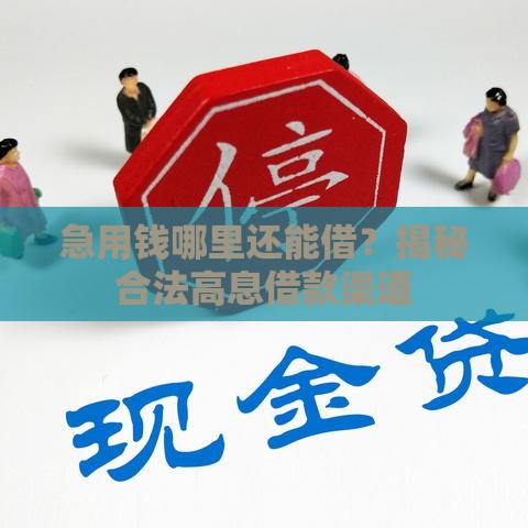 急用钱哪里还能借？揭秘合法高息借款渠道