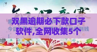 双黑逾期必下款口子软件,全网收集5个现在有哪些黑户口子
