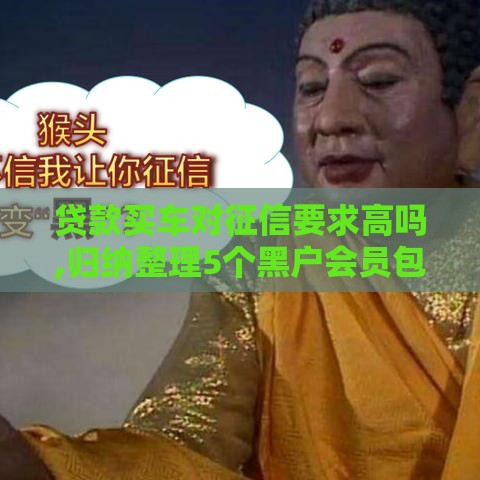 贷款买车对征信要求高吗,归纳整理5个黑户会员包下口子
