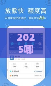 2025哪些口子好下款？这5类贷款平台审批快、利率低！