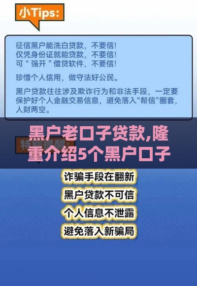 黑户老口子贷款,隆重介绍5个黑户口子下载