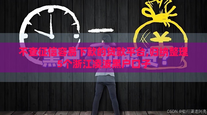 不查征信容易下款的贷款平台,归纳整理5个浙江凌波黑户口子