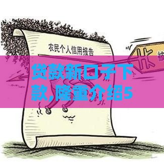 贷款新口子下款,隆重介绍5个呆账黑户口子