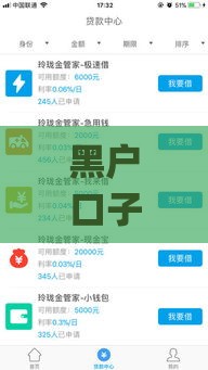 黑户口子app,值得收藏的5个最新黑户口子必下款
